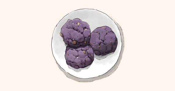 Illustration of Salted Blue Butter Cookies