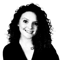 Halftone black and white image of Dr. Catherine Connolly