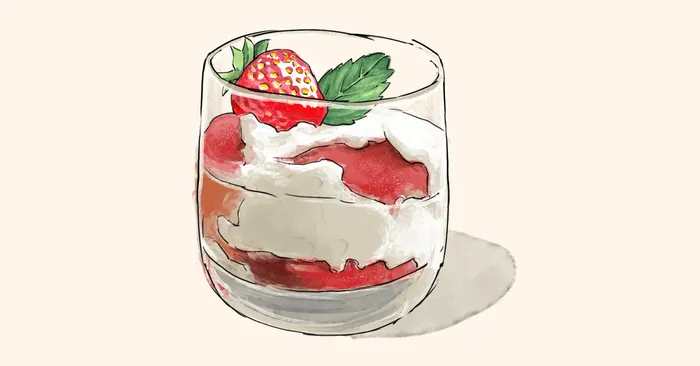 Eton Mess with Strawberries & Elderflower Cream