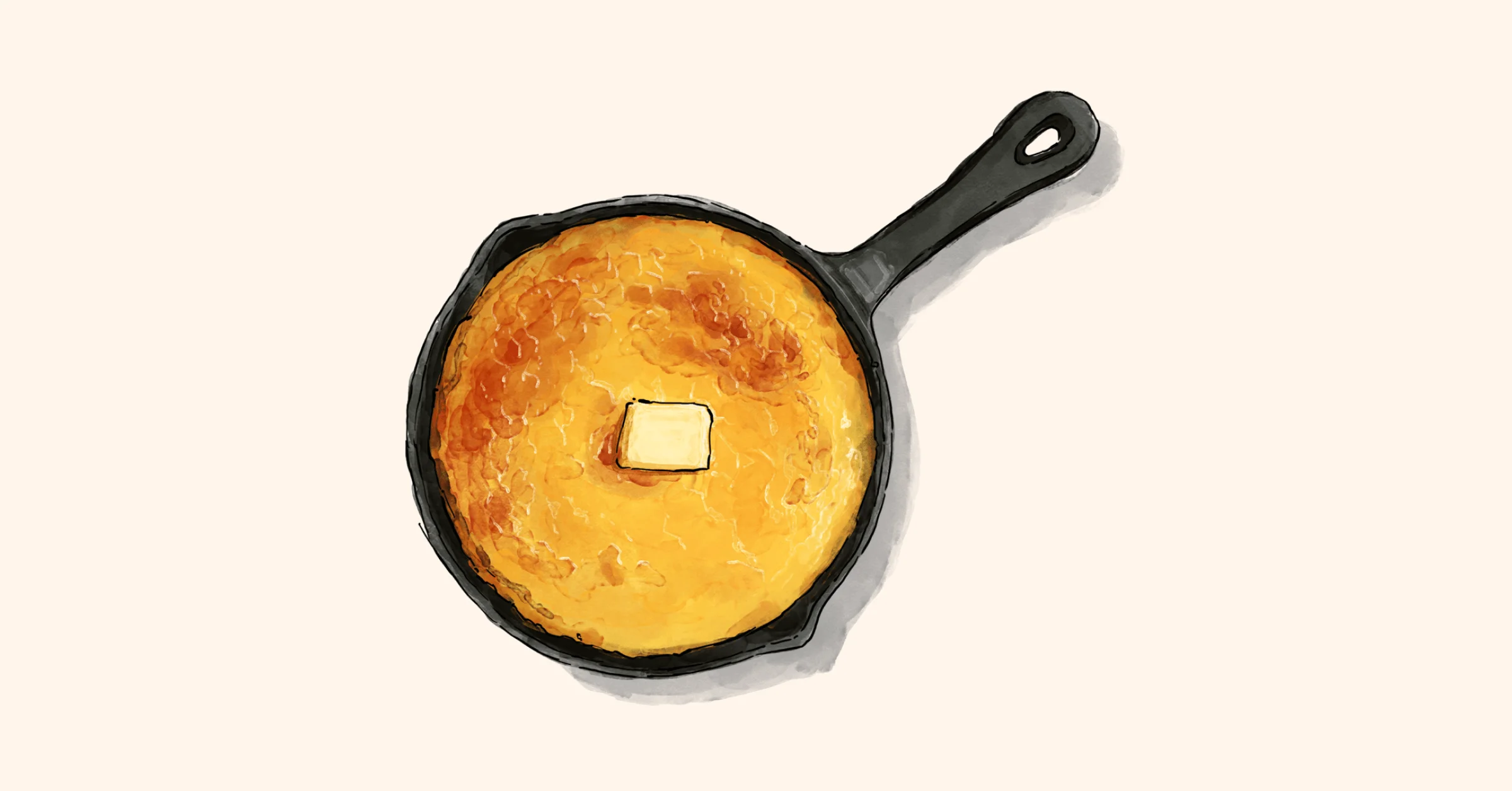 Illustration of Cast Iron Cornbread