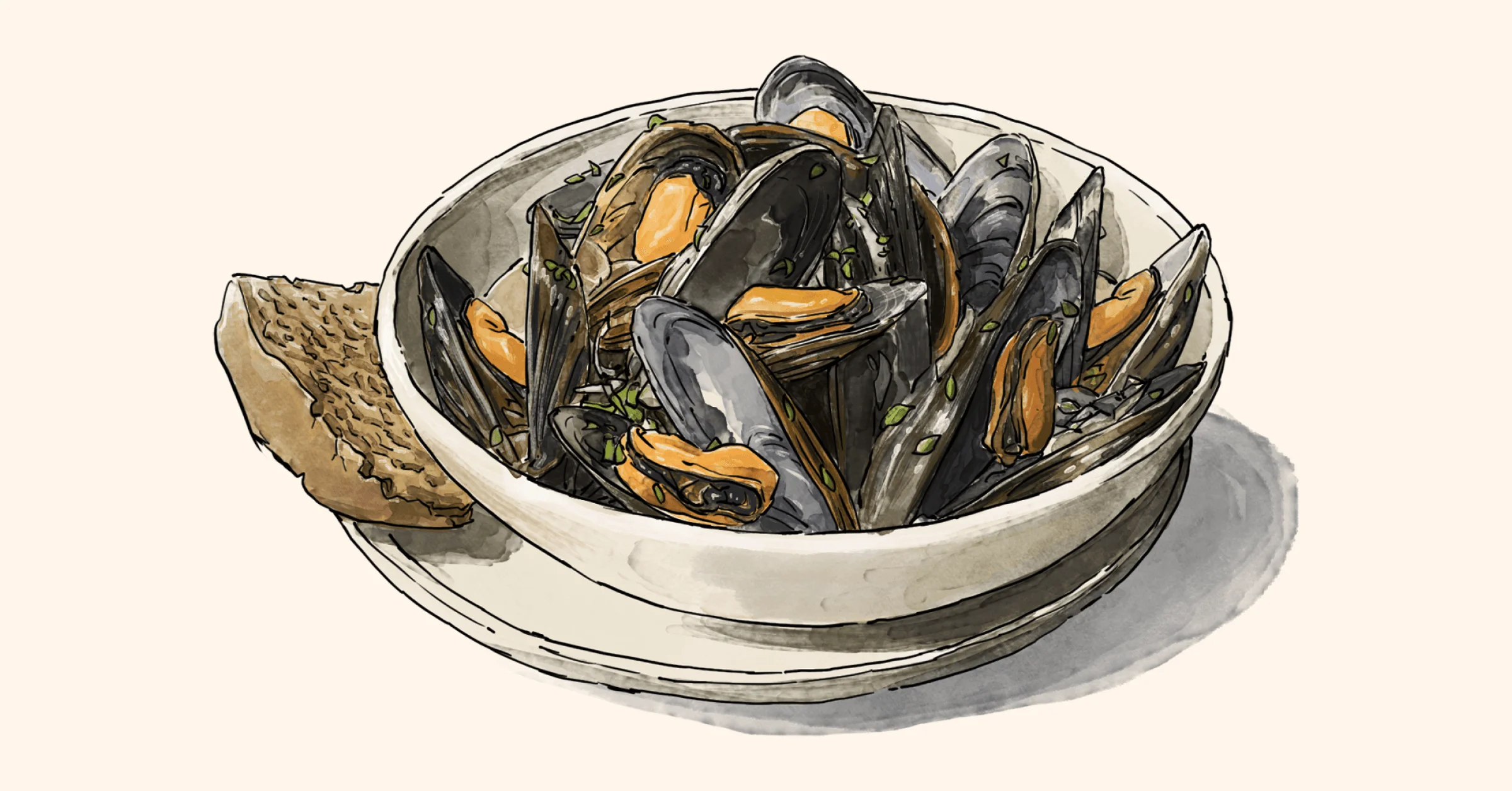 Illustration of Lexi’s Birthday Mussels