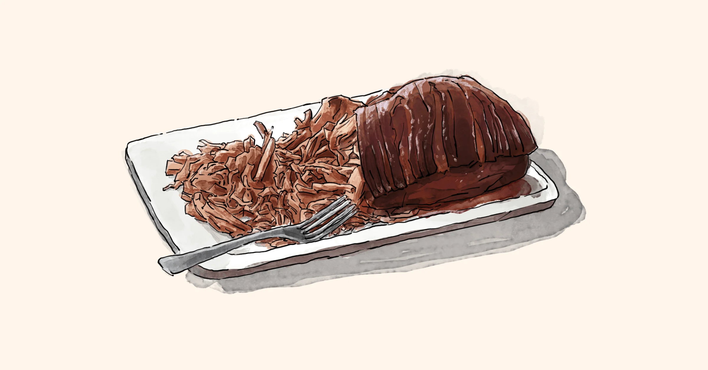 Illustration of Low and Slow Pulled pork