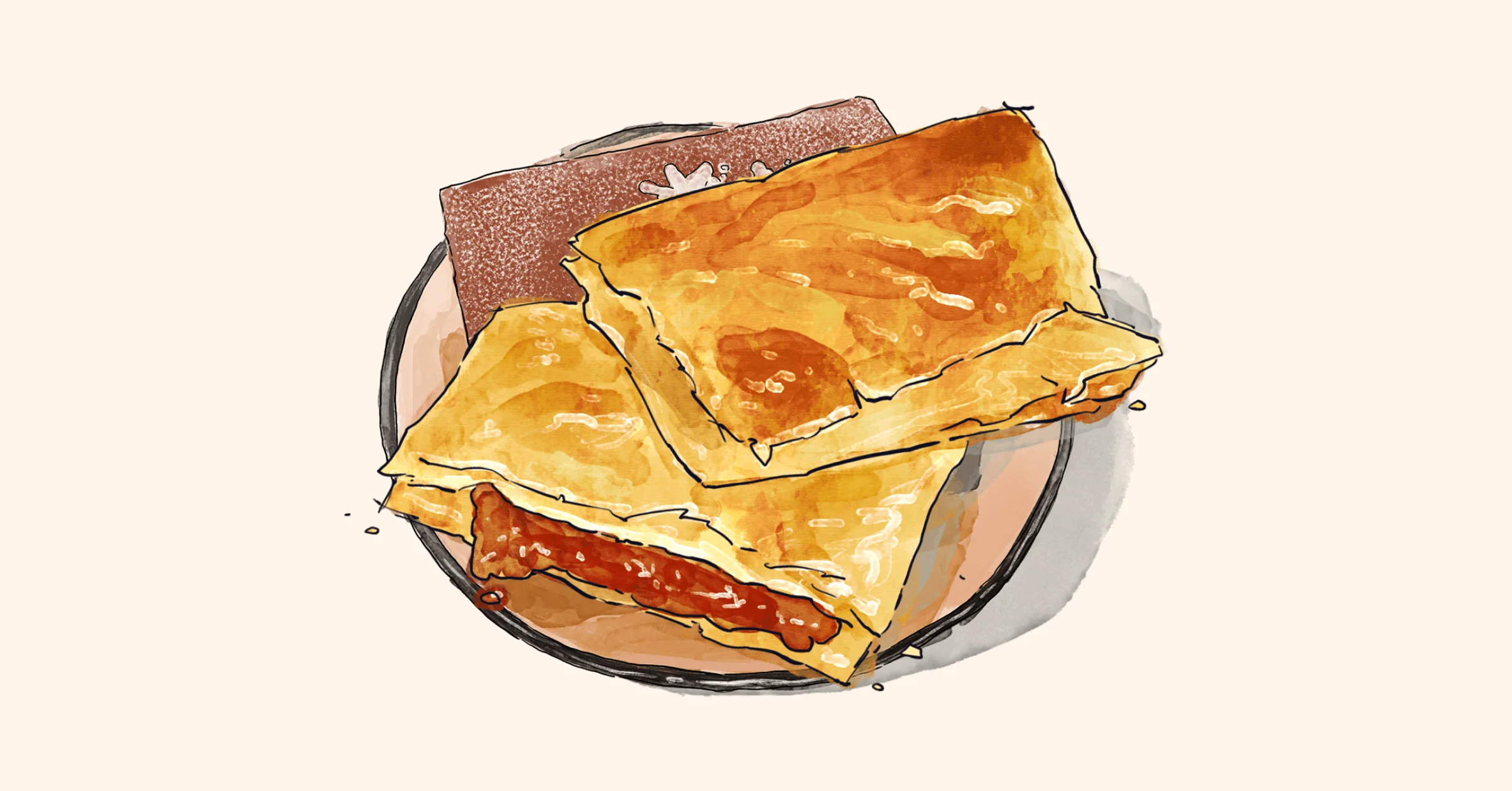 Illustration of Pastelitos de Guayaba y Queso Crema