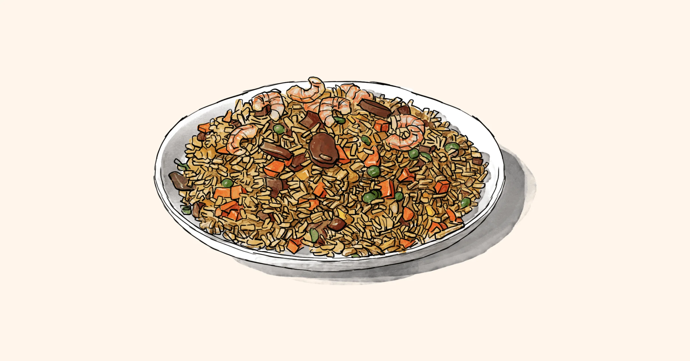 Illustration of Yangzhou Fried Rice