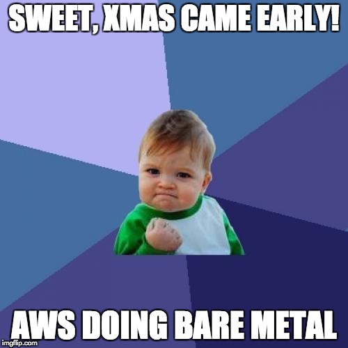 Score - AWS Bare Metal for Christmas!
