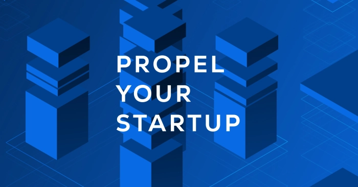 Logo for Propel Your Startup: First to the Future