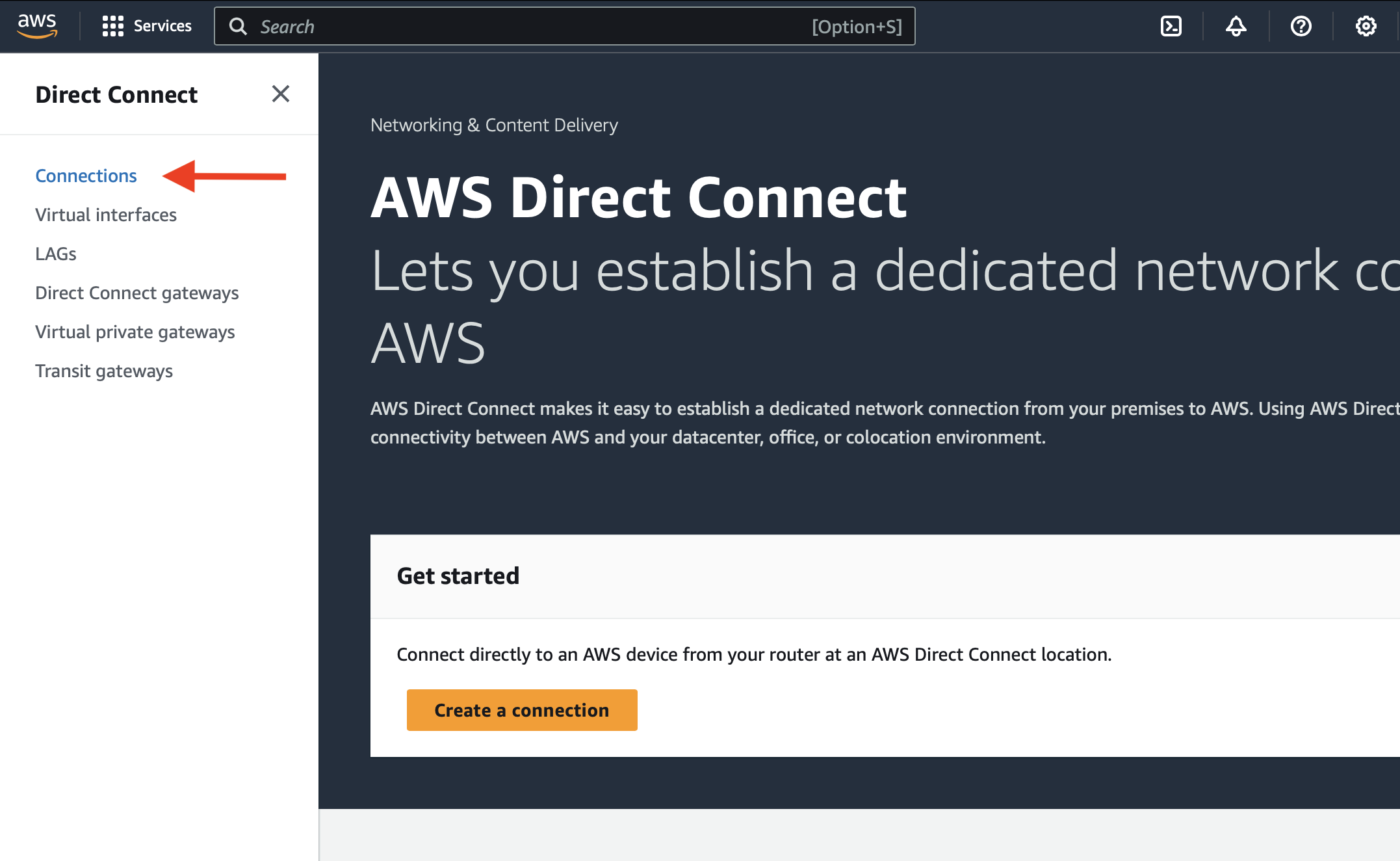 Direct Connect Connections