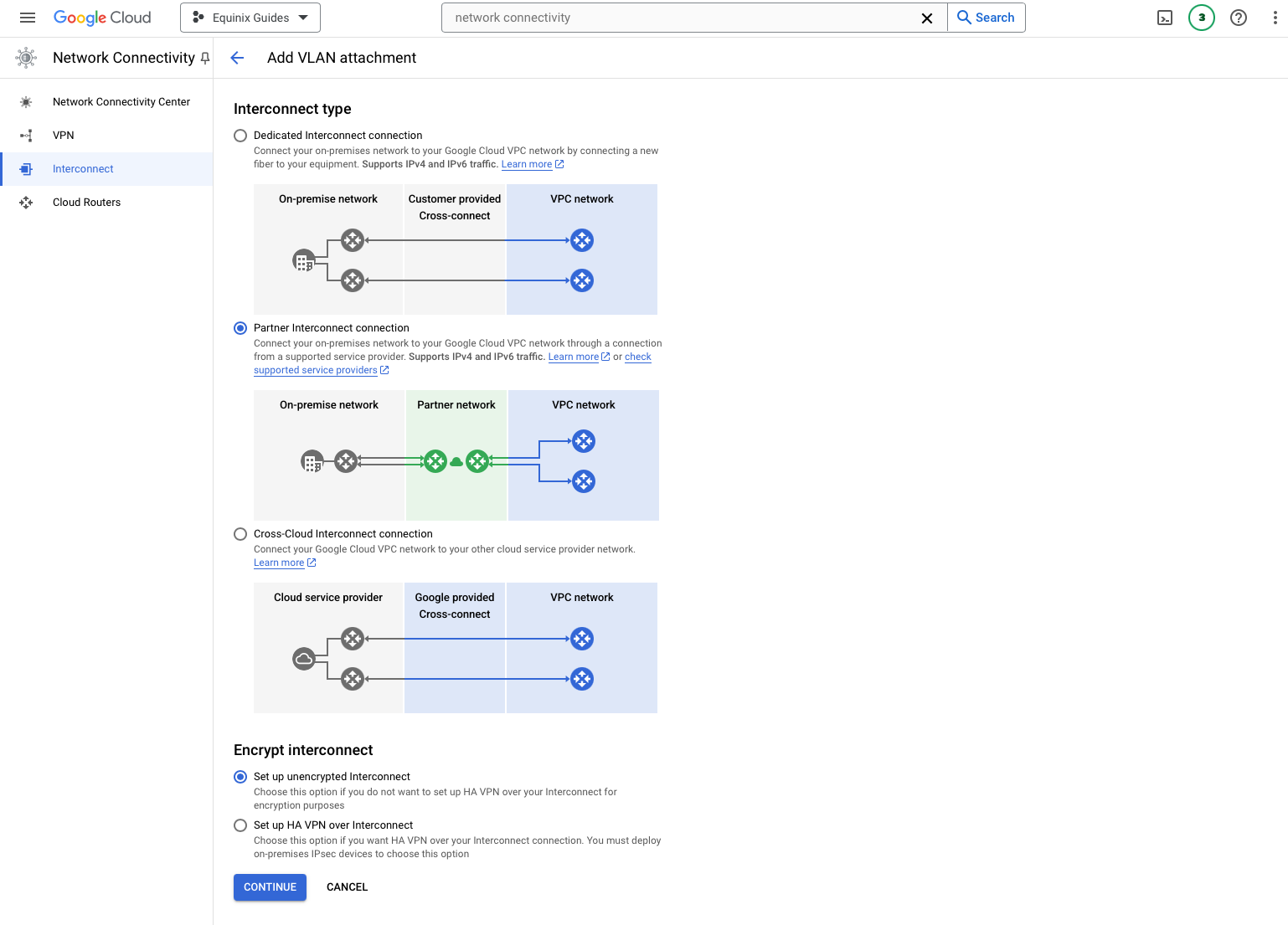 Create VLAN Attachments