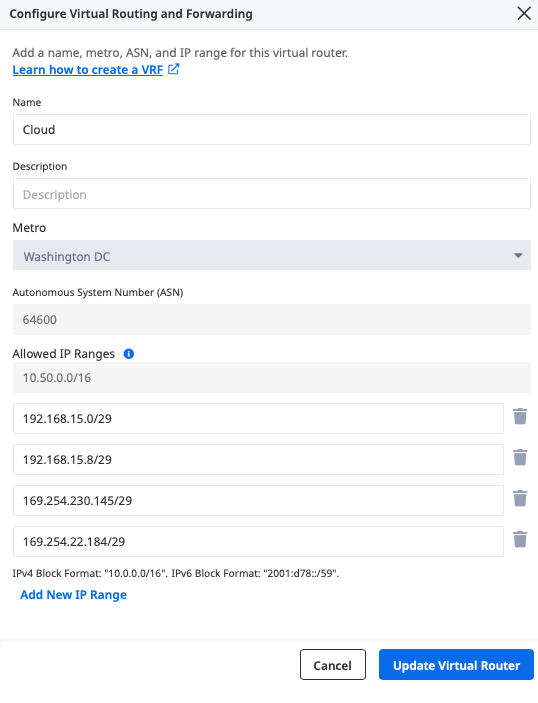 Add IP Reservation Details