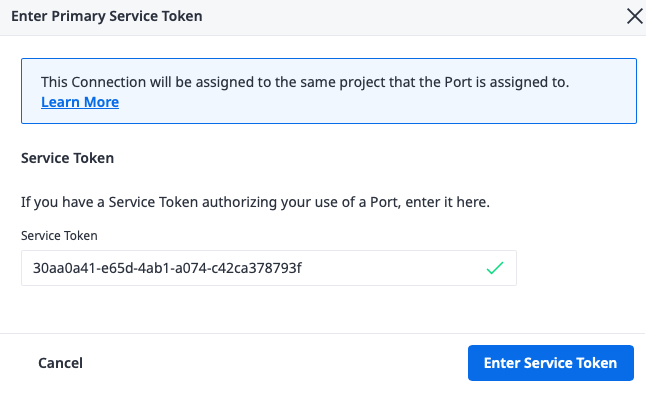 Primary Service Token