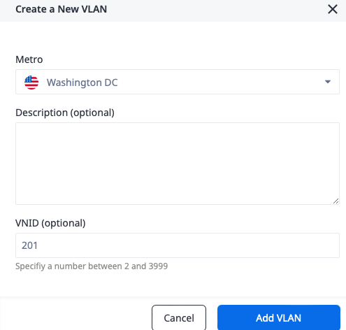 Add second VLAN Details