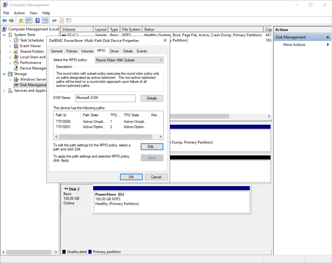 Windows-server-disk-connected