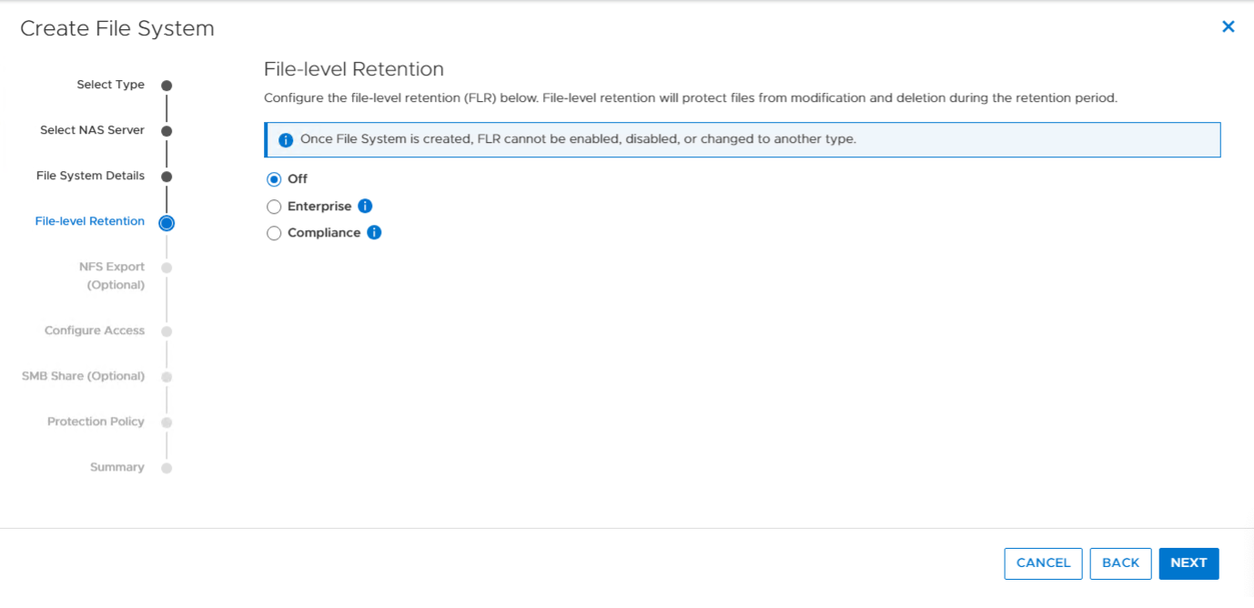 Dell PowerStore File System Details