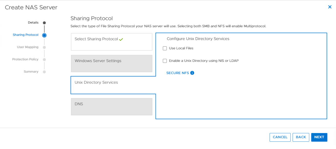 Dell PowerStore Sharing Protocol