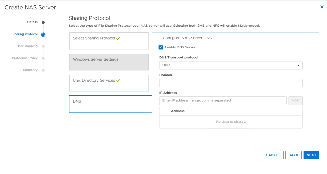 Dell PowerStore DNS