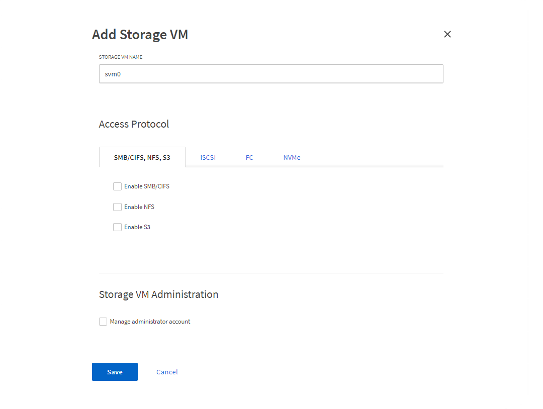 add storage - nfs