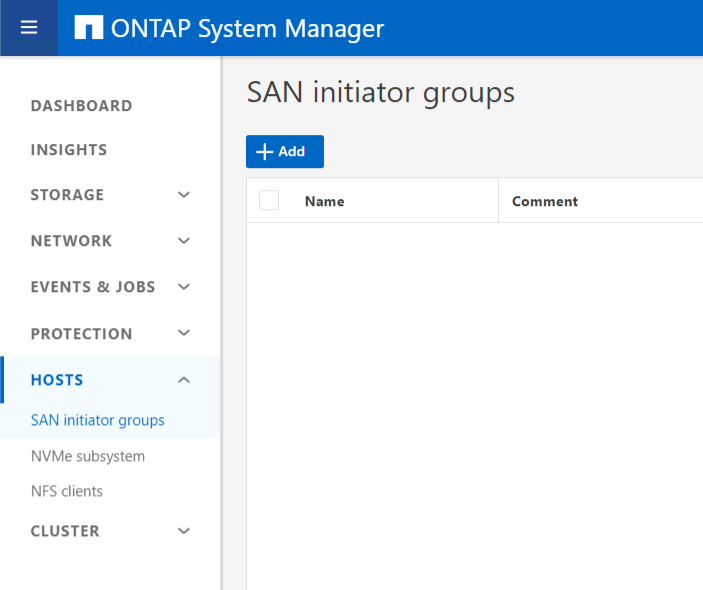 SAN initiators groups