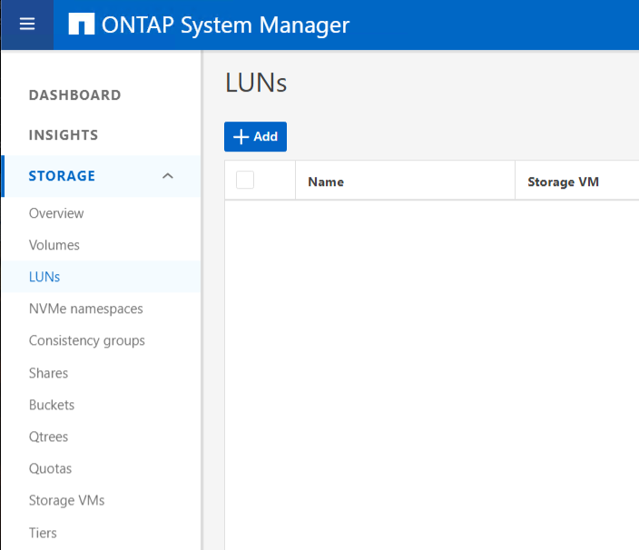 NetApp LUNs