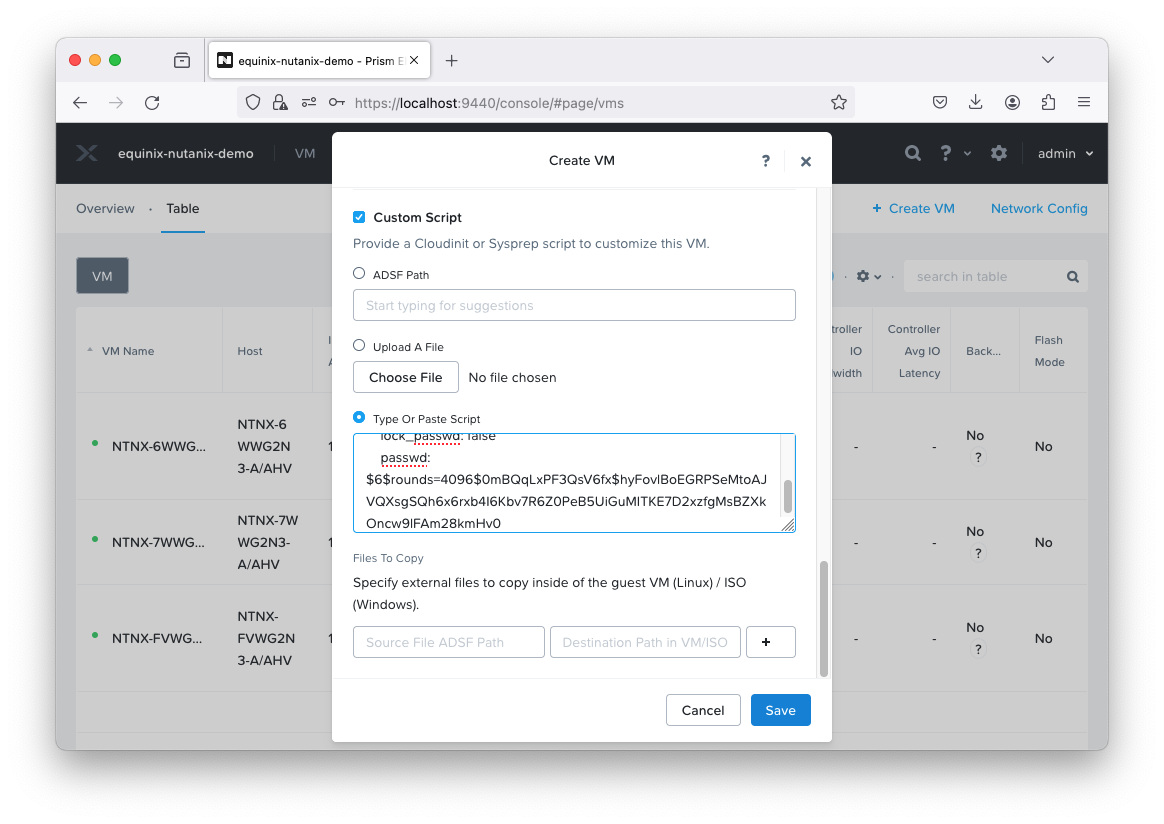 Add cloud-init to Create VM form